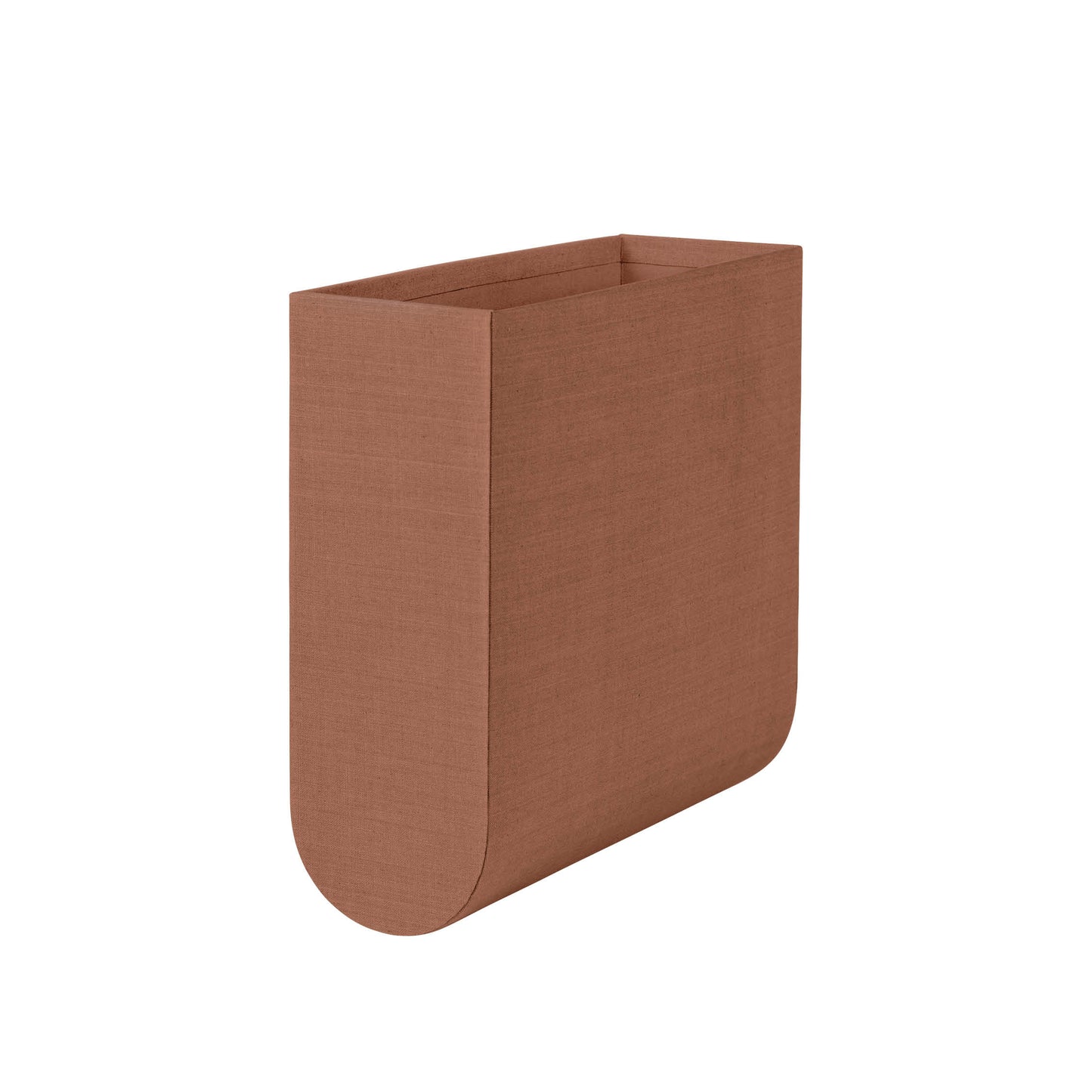 Curved Box Small Burnt Brown by Kristina Dam Studio